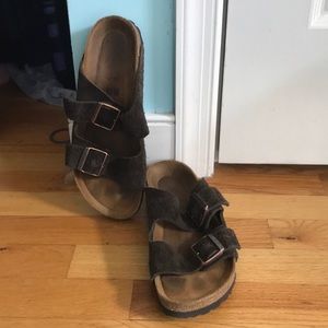 EUC Suede Birkenstocks